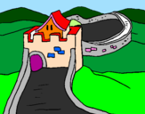 Coloring page The Great Wall of China painted byilu