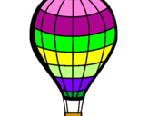 Coloring page Hot-air balloon painted byvale11201
