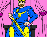 Coloring page King painted byMacGregor