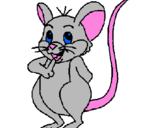 Coloring page Mouse painted byjordy