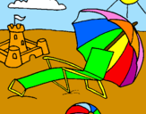 Coloring page Beach painted bySAMUEL