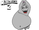 Coloring page Madagascar 2 Gloria painted byCAE