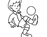 Coloring page Football painted byss