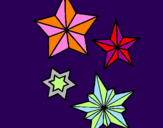 Coloring page Snowflakes painted byella