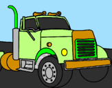 Coloring page Truck painted byjose