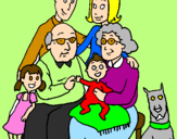 Coloring page Family  painted bysavannah