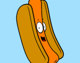 Coloring page Hot dog painted bySAMUEL