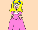 Coloring page Young princess painted byKate