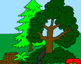 Coloring page Forest painted bymarcusgabhriel