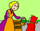 Coloring page Little red riding hood 2 painted bylala chica