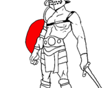 Coloring page Gladiator painted bydave