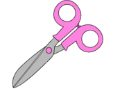 Coloring page Scissors painted byCAE