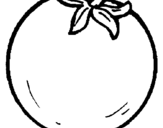Coloring page oranges painted bydf
