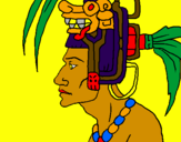 Coloring page Tribal chief painted byChristoffer