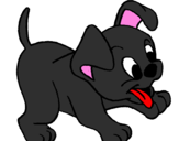 Coloring page Puppy painted byi want a puppy!!!!