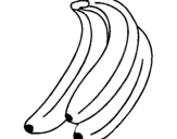 Coloring page Bananas painted bydf