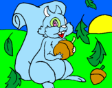 Coloring page Squirrel painted byrodert