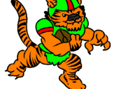 Coloring page Tiger player painted bychurr 