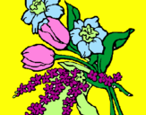 Coloring page Bunch of flowers painted bylarissa 