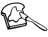 Coloring page Toast painted byK