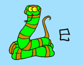 Coloring page Snake painted bycecilia
