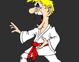 Coloring page Karate painted byjoseph