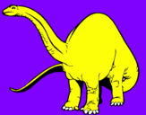 Coloring page Brachiosaurus II painted bysami