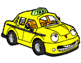 Coloring page Taxi Herbie painted bymf
