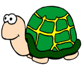 Coloring page Turtle painted bysarah