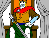 Coloring page King painted byapoenan