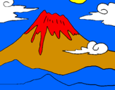 Coloring page Mount Fuji painted bylukas.s.n
