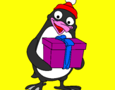 Coloring page Penguin painted byjordy