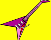 Coloring page Electric guitar II painted bymichell12342