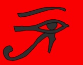 Coloring page Eye of Horus painted byKristina