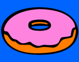 Coloring page Doughnut painted bymagnus 3.a
