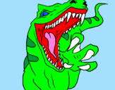 Coloring page Velociraptor II painted bycelia mcswiney