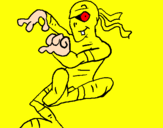 Coloring page Dancing mummy painted byjordy
