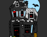 Coloring page Mysterious house II painted bycasper