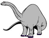 Coloring page Brachiosaurus II painted bylll
