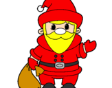Coloring page Father Christmas 4 painted byjordy