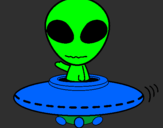 Coloring page Alien painted bymagnus 3.a