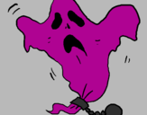 Coloring page Ghost in chains painted byKK
