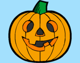 Coloring page Pumpkin IV painted byKK
