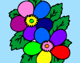 Coloring page Flowers painted bywinney