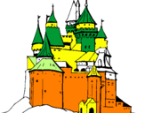 Coloring page Medieval castle painted bylukas.s.n