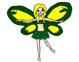 Coloring page Fairy 3 painted byHanan Wazzy