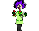 Coloring page Mad scientist painted bylaerke.h