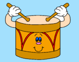 Coloring page Drum painted bymie