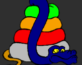 Coloring page Large snake painted bysavannah