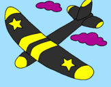 Coloring page Glider painted byReuben B.